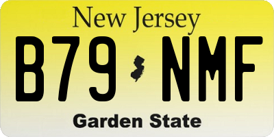 NJ license plate B79NMF