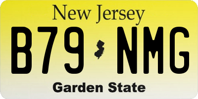 NJ license plate B79NMG