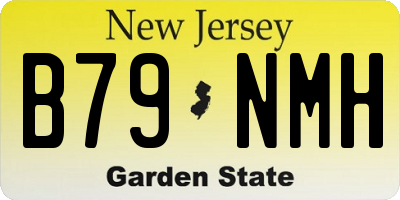 NJ license plate B79NMH