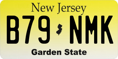 NJ license plate B79NMK