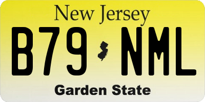 NJ license plate B79NML