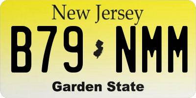NJ license plate B79NMM
