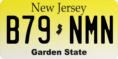 NJ license plate B79NMN