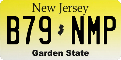 NJ license plate B79NMP