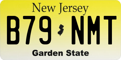 NJ license plate B79NMT