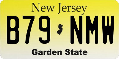 NJ license plate B79NMW