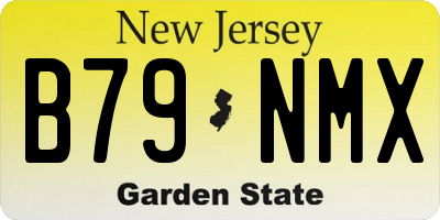NJ license plate B79NMX