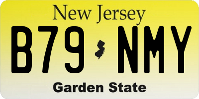 NJ license plate B79NMY