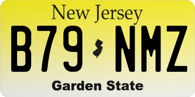NJ license plate B79NMZ