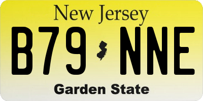 NJ license plate B79NNE