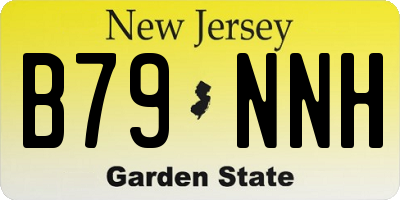 NJ license plate B79NNH
