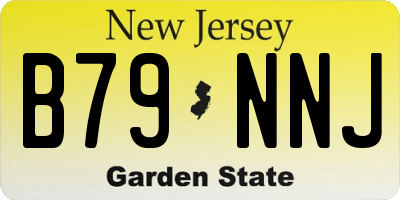 NJ license plate B79NNJ