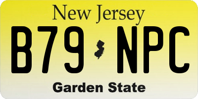 NJ license plate B79NPC