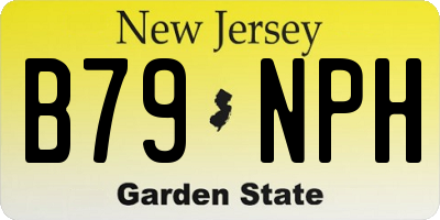 NJ license plate B79NPH