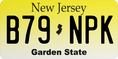 NJ license plate B79NPK