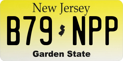 NJ license plate B79NPP