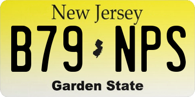 NJ license plate B79NPS