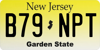 NJ license plate B79NPT