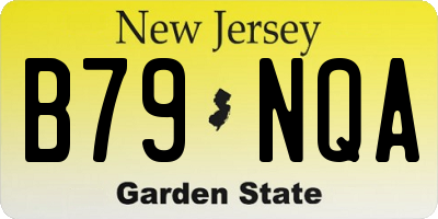 NJ license plate B79NQA