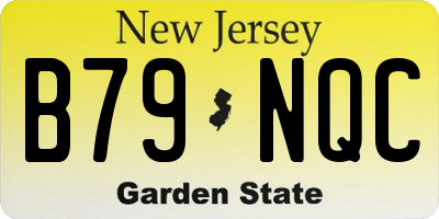 NJ license plate B79NQC