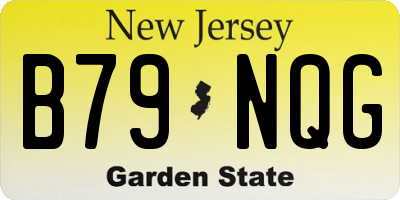 NJ license plate B79NQG