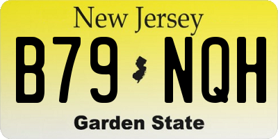 NJ license plate B79NQH