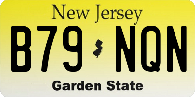 NJ license plate B79NQN