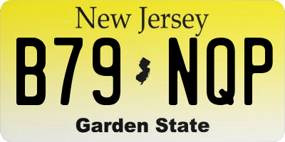 NJ license plate B79NQP
