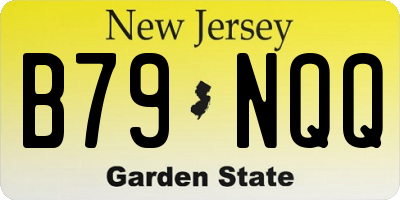 NJ license plate B79NQQ