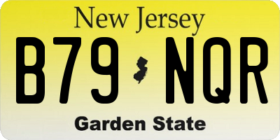 NJ license plate B79NQR