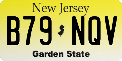 NJ license plate B79NQV