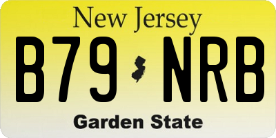 NJ license plate B79NRB