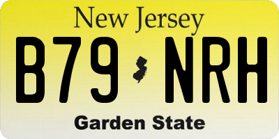 NJ license plate B79NRH