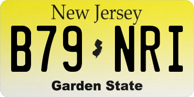 NJ license plate B79NRI