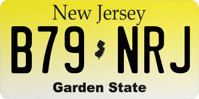 NJ license plate B79NRJ