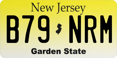 NJ license plate B79NRM
