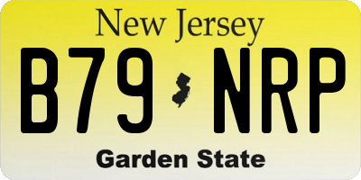 NJ license plate B79NRP