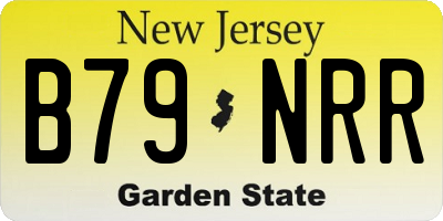 NJ license plate B79NRR