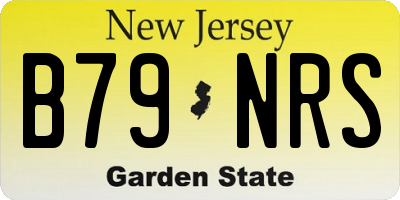 NJ license plate B79NRS