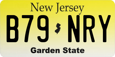 NJ license plate B79NRY