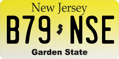 NJ license plate B79NSE