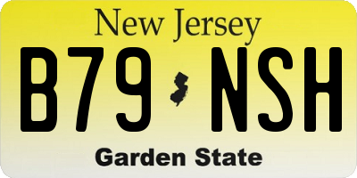 NJ license plate B79NSH