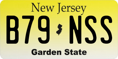 NJ license plate B79NSS