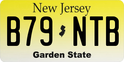 NJ license plate B79NTB