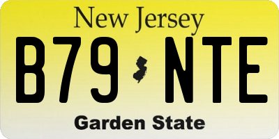 NJ license plate B79NTE