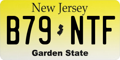 NJ license plate B79NTF