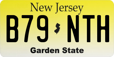 NJ license plate B79NTH