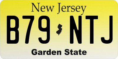 NJ license plate B79NTJ