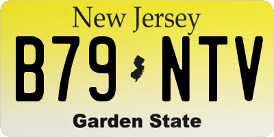 NJ license plate B79NTV