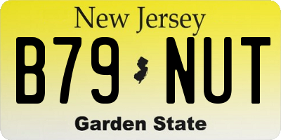 NJ license plate B79NUT